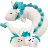 Beddinghome Dragon Shape Neck Pillow - Fun and Functional Design for Kids and Adults - Provides Support and Comfort