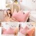 Beddinghome Pink Crown Headboard Pillow - Luxurious and Plush Cushion for Bed or Sofa - Adds Royal Comfort and Style